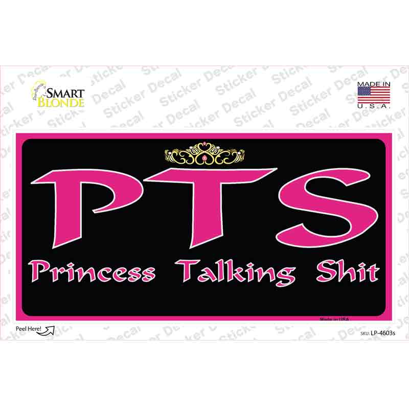 P.T.S. Novelty Sticker Decal