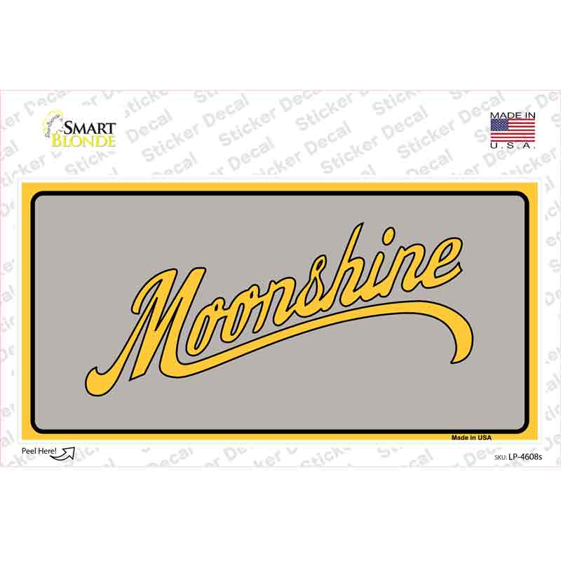 Moonshine Novelty Sticker Decal