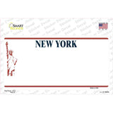New York State Blank Novelty Sticker Decal