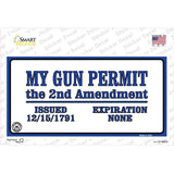 My Gun Permit Novelty Sticker Decal