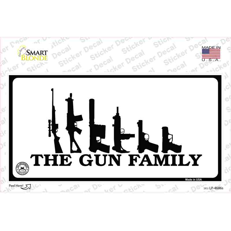 The Gun Family Novelty Sticker Decal