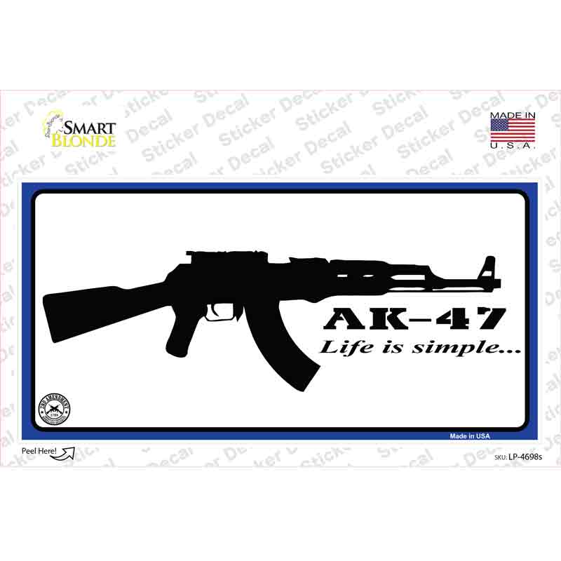 Life Is Simple Novelty Sticker Decal