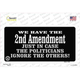2nd Amendment In Case Politicians Ignore Novelty Sticker Decal