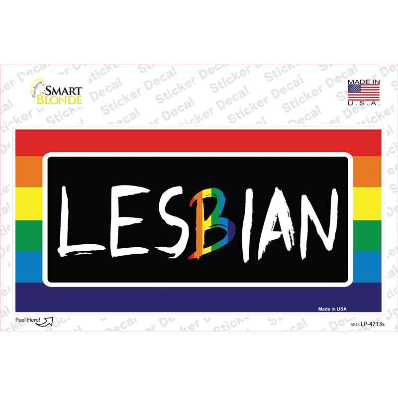Lesbian Novelty Sticker Decal