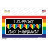 Support Gay Marriage Novelty Sticker Decal