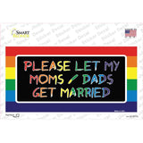 Please Let My Moms And Dads Novelty Sticker Decal