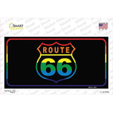Route 66 Rainbow Novelty Sticker Decal