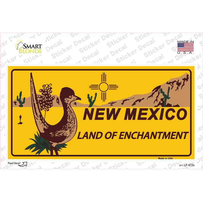Roadrunner New Mexico Novelty Sticker Decal