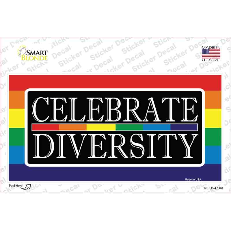 Celebrate Diversity Novelty Sticker Decal