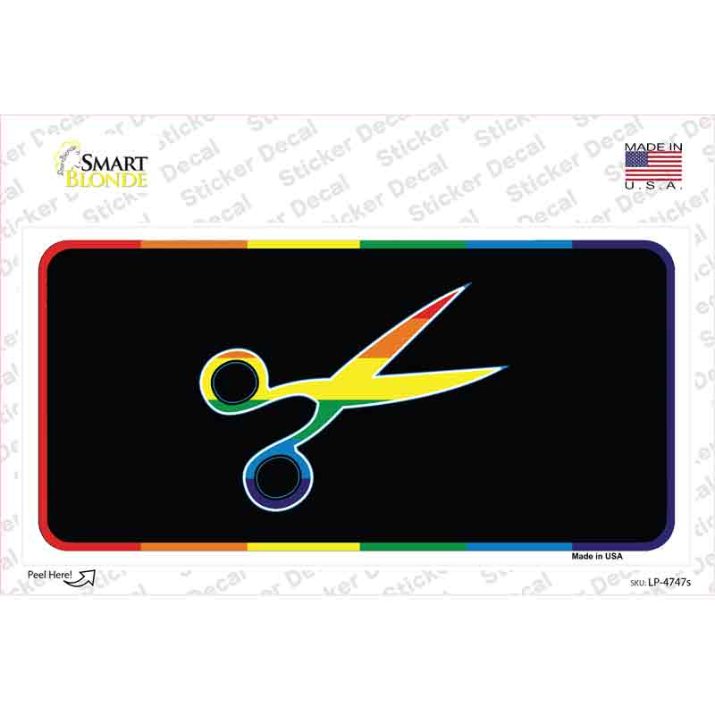 Scissors Novelty Sticker Decal