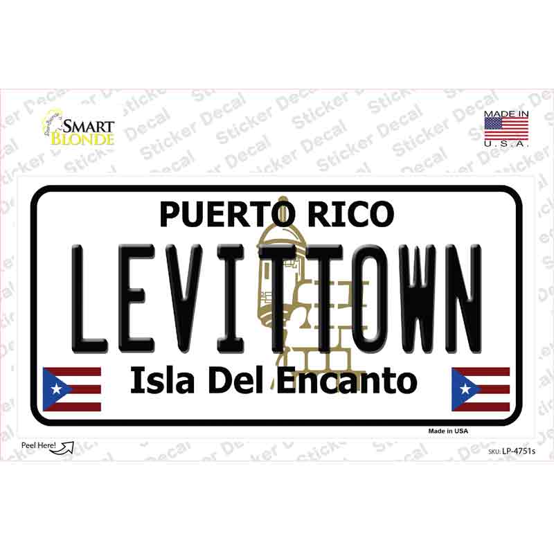Levittown Puerto Rico Novelty Sticker Decal