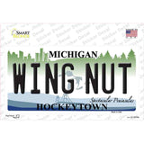 Wing Nut Michigan State Novelty Sticker Decal