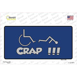 Handicap Crap Logo Novelty Sticker Decal