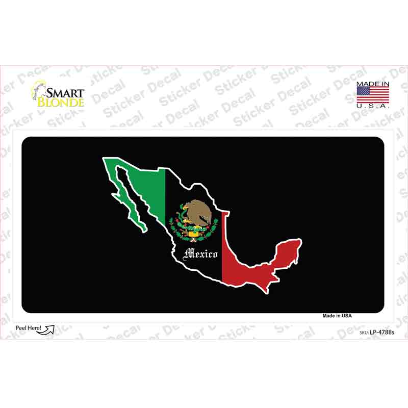 Mexico Background Novelty Sticker Decal