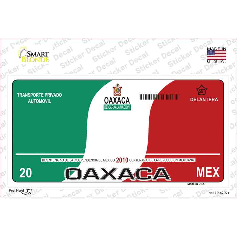 Oaxaca Mexico Novelty Sticker Decal
