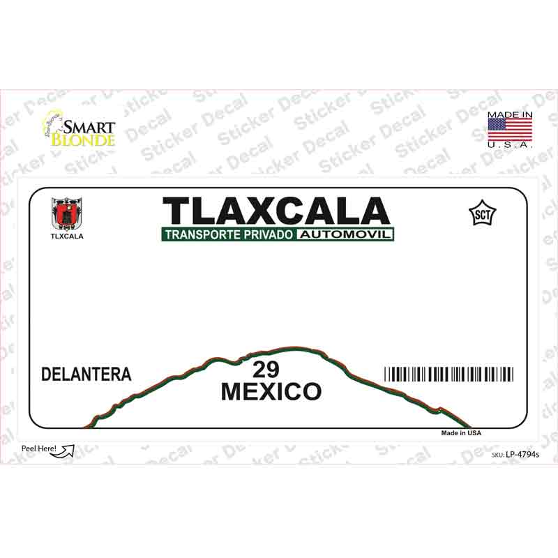 Tlaxcala Mexico Novelty Sticker Decal