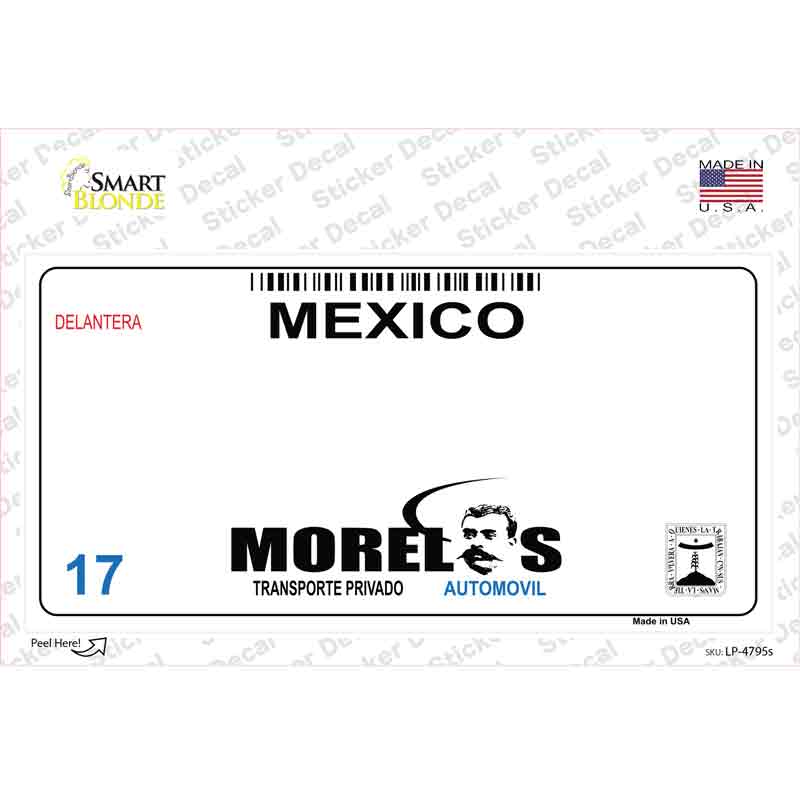 Morelos Mexico Novelty Sticker Decal