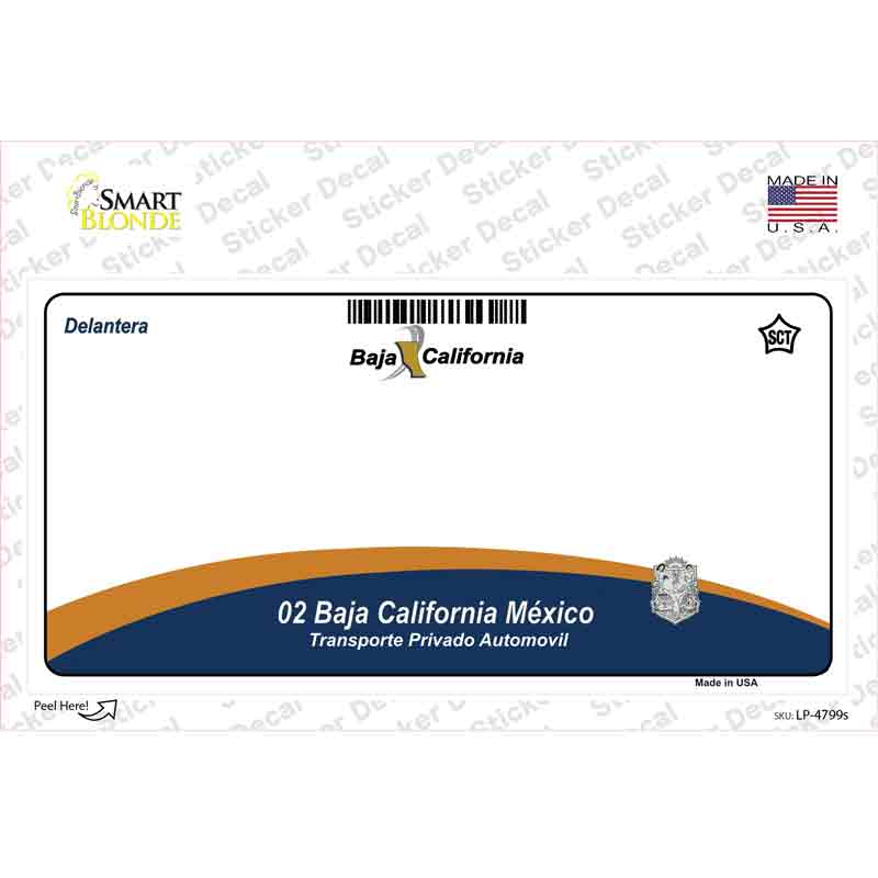 Baja California Novelty Sticker Decal