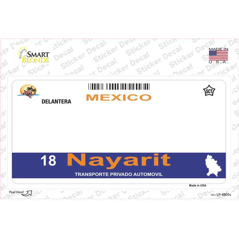 Nayarit Mexico Novelty Sticker Decal