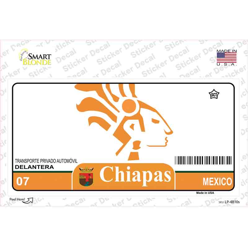 Chiapas Mexico Novelty Sticker Decal