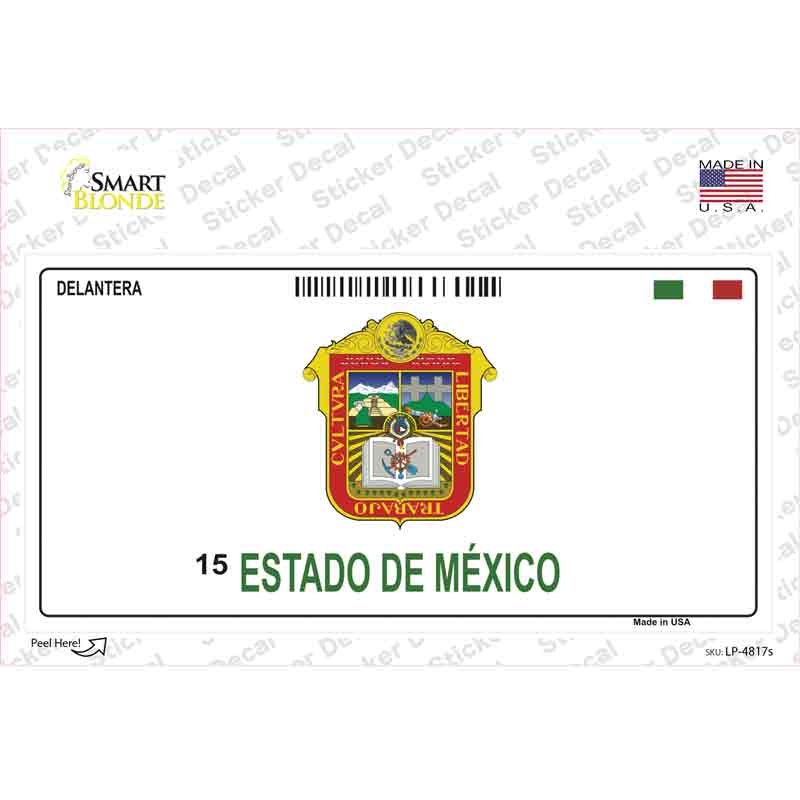 Estado De Mexico Novelty Sticker Decal