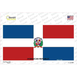 Dominican Republic Flag Novelty Sticker Decal