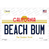Beach Bum California Novelty Sticker Decal