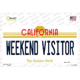 Weekend Vistor California Novelty Sticker Decal