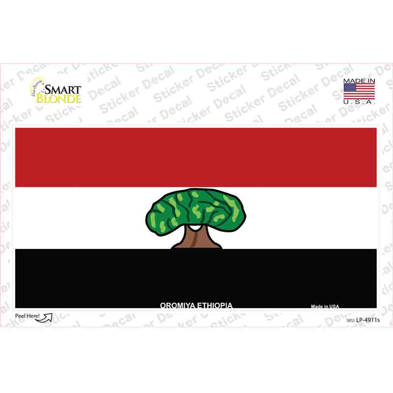 Oromiya Ethiopia Flag Novelty Sticker Decal
