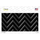 Black Light Black Chevron Novelty Sticker Decal