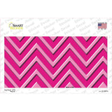 Pink Light Pink Chevron Novelty Sticker Decal