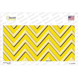 Yellow Light Yellow Chevron Novelty Sticker Decal
