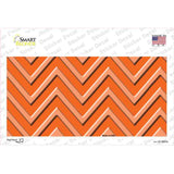 Orange Light Orange Chevron Novelty Sticker Decal