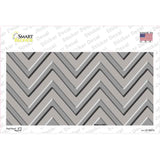 Grey Light Grey Chevron Novelty Sticker Decal