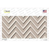Tan Light Tan Chevron Novelty Sticker Decal