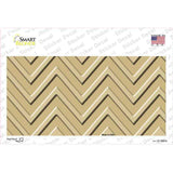Gold Light Gold Chevron Novelty Sticker Decal