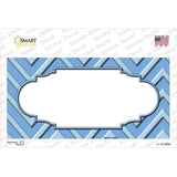 Lighter Blue Chevron Novelty Sticker Decal