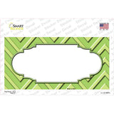 Lime Green Lighter Lime Green Scallop Chevron Novelty Sticker Decal