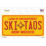 Ski Taos Yellow New Mexico Novelty Sticker Decal