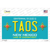 Taos Teal New Mexico Novelty Sticker Decal