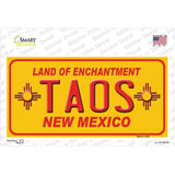Taos Yellow New Mexico Novelty Sticker Decal