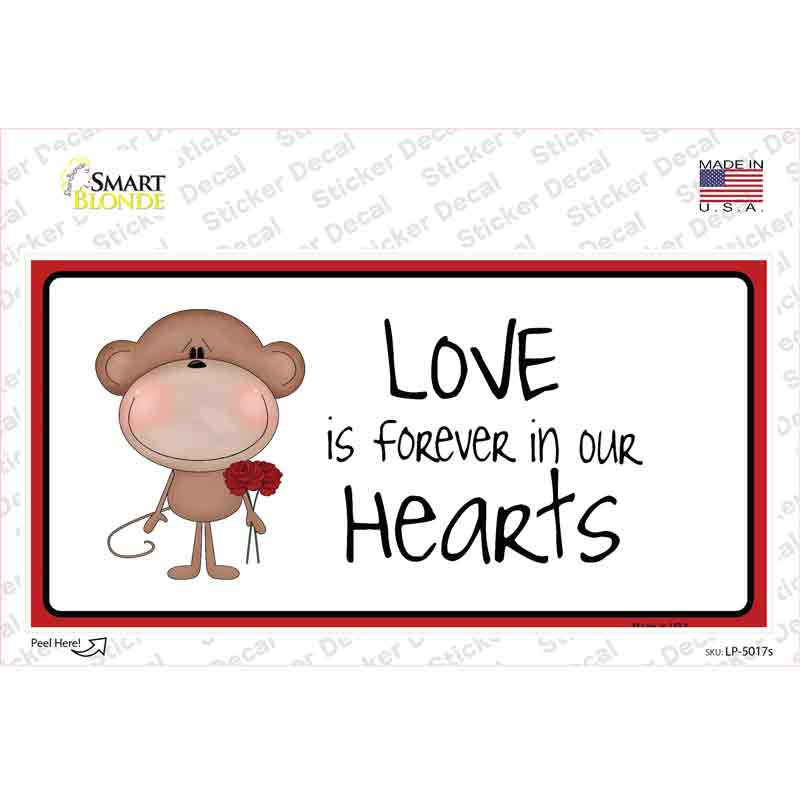 Love In Our Hearts Novelty Sticker Decal