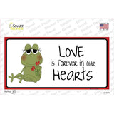 Love In Our Hearts Frog Novelty Sticker Decal
