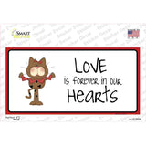 Love In Our Hearts Cat Novelty Sticker Decal