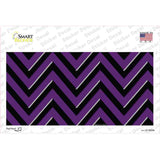 Purple Black Chevron Novelty Sticker Decal