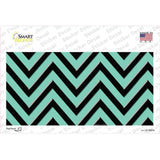 Mint Black Chevron Novelty Sticker Decal