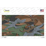 Textured Camouflage Novelty Sticker Decal