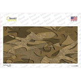 Brown Camouflage Novelty Sticker Decal