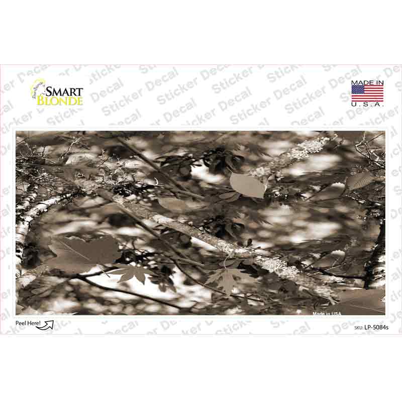 Leaf Camouflage Novelty Sticker Decal