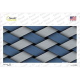 Weave Blue & Gray Novelty Sticker Decal